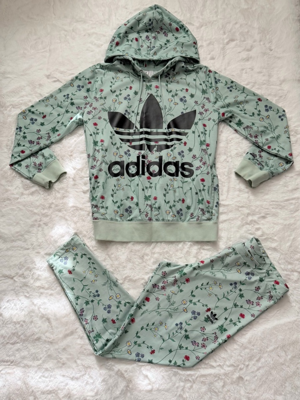Adidas Originals Floral Hoodie & Leggings